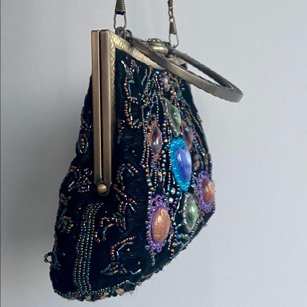 Butler & Wilson Vintage Gemstone Beaded Clutch Bag - Picture 8 of 12
